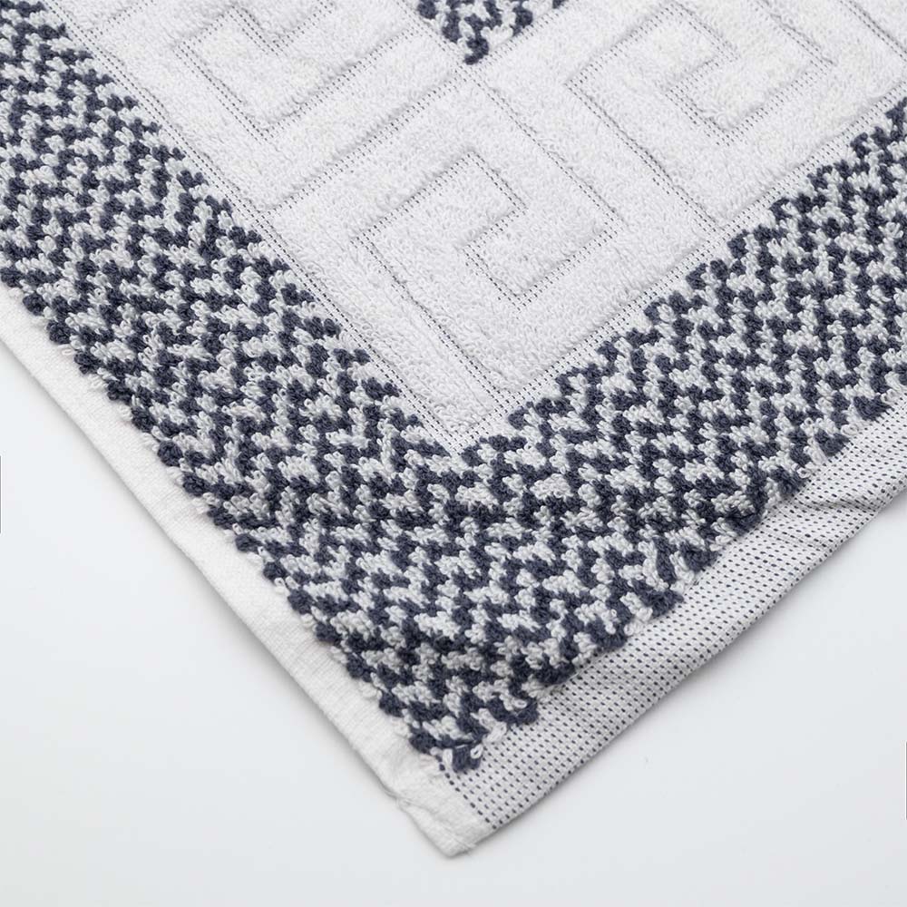 Πατάκι Μπάνιου Ξενοδοχείου Μαίανδρος 650gsm (50x75) 100% Βαμβάκι Γκρι - THASSOS