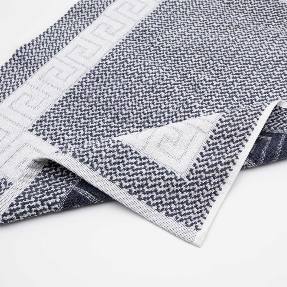 Πατάκι Μπάνιου Ξενοδοχείου Μαίανδρος 650gsm (50x75) 100% Βαμβάκι Γκρι - THASSOS