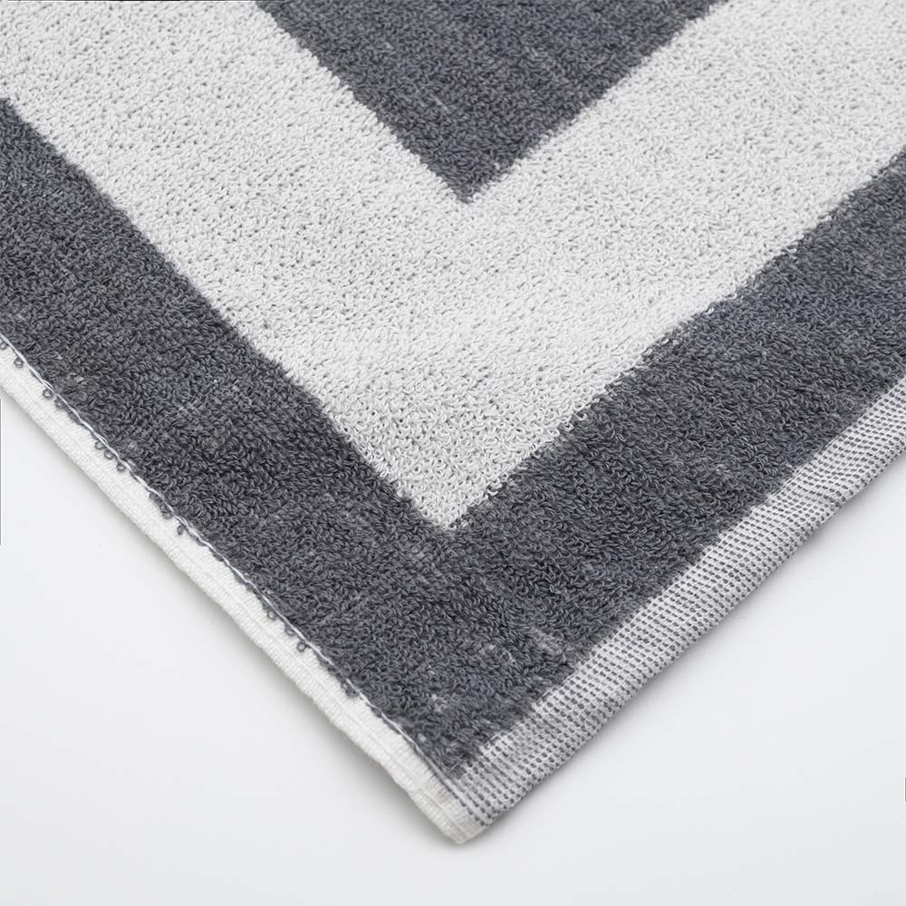 Πατάκι Μπάνιου Ξενοδοχείου Πίνακας 650gsm (50x75) 100% Βαμβάκι Γκρι - THASSOS