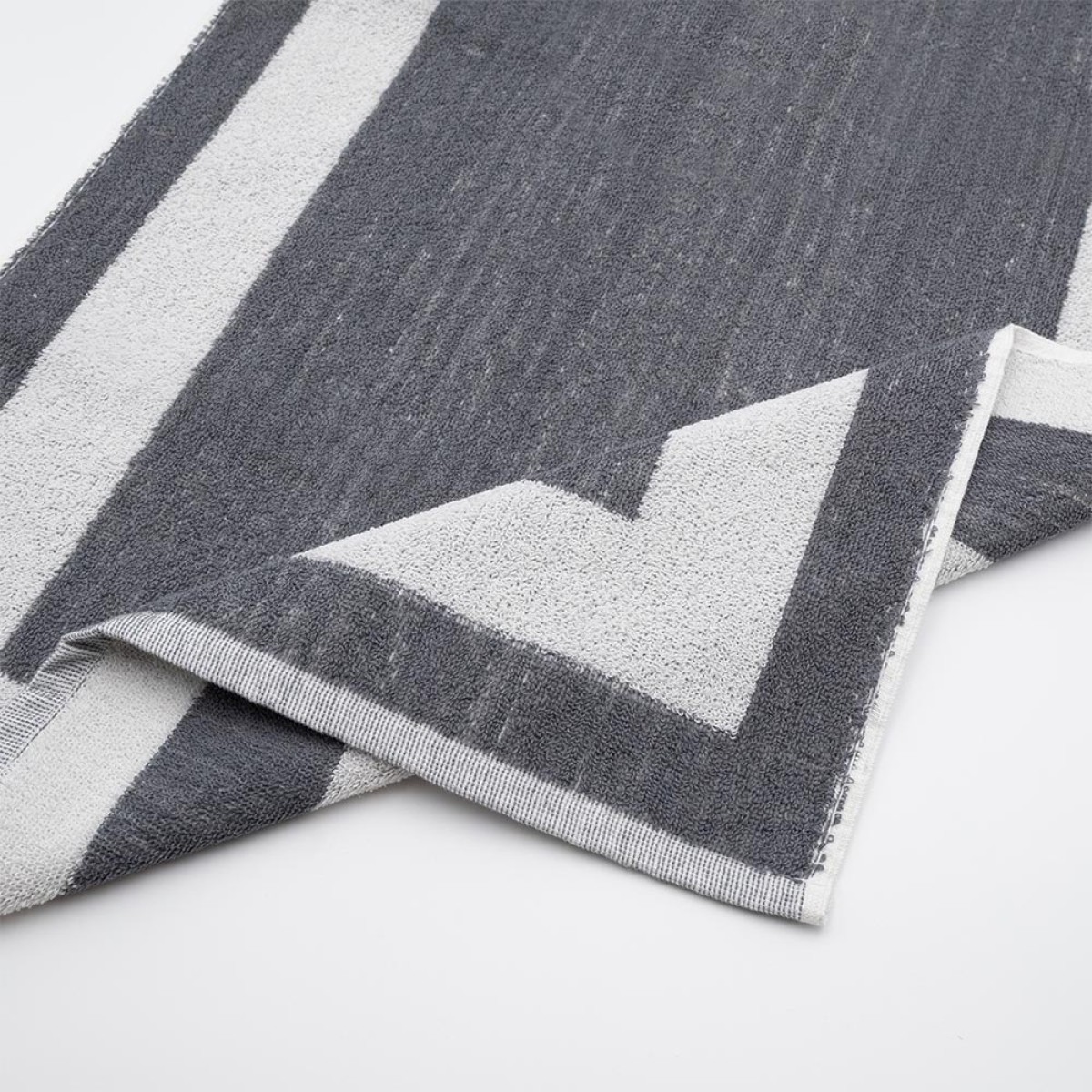 Πατάκι Μπάνιου Ξενοδοχείου Πίνακας 650gsm (50x75) 100% Βαμβάκι Γκρι - THASSOS