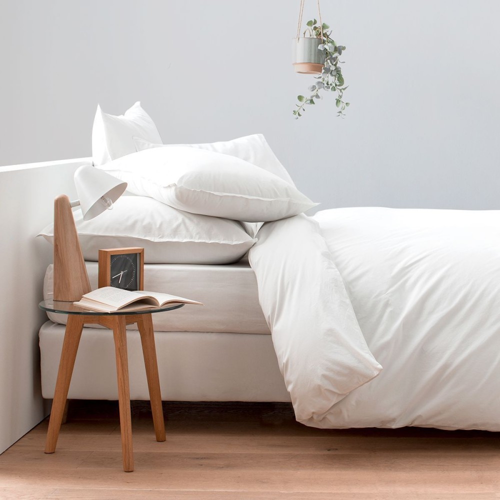 Παπλωματοθήκη Ξενοδοχείου (160x240) Λευκή 80% Βαμβάκι 20% Polyester Percale 200 Κλωστές - TINOS