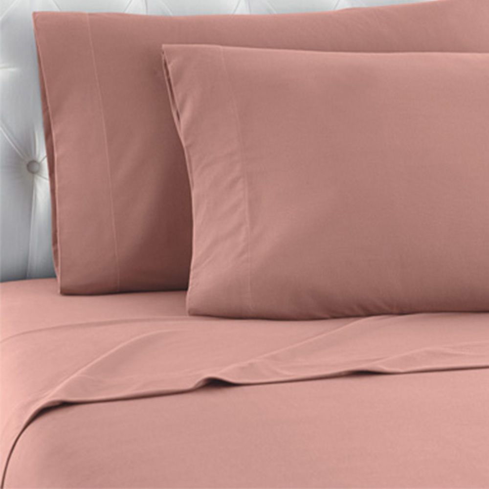 Σεντόνι χωρίς λάστιχο polycotton μονό 160x250cm ροζ χρώμα TNS 39-958-0374