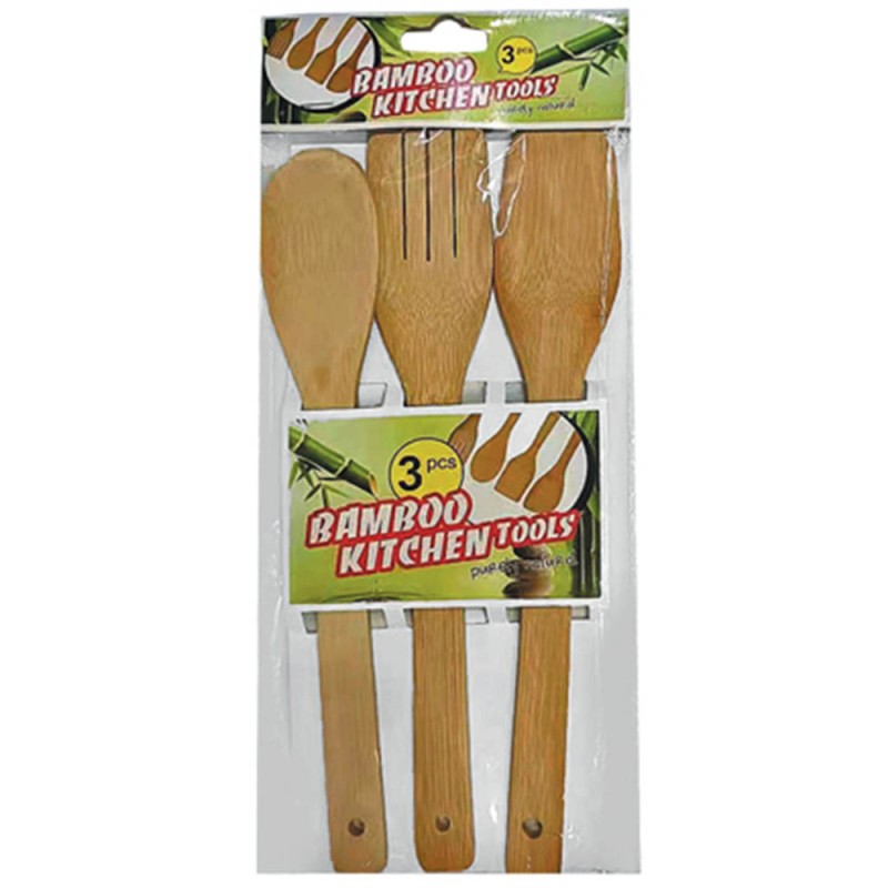 Εργαλεία Κουζίνας (σετ 3τμχ) Bamboo TNS 03-950-3668