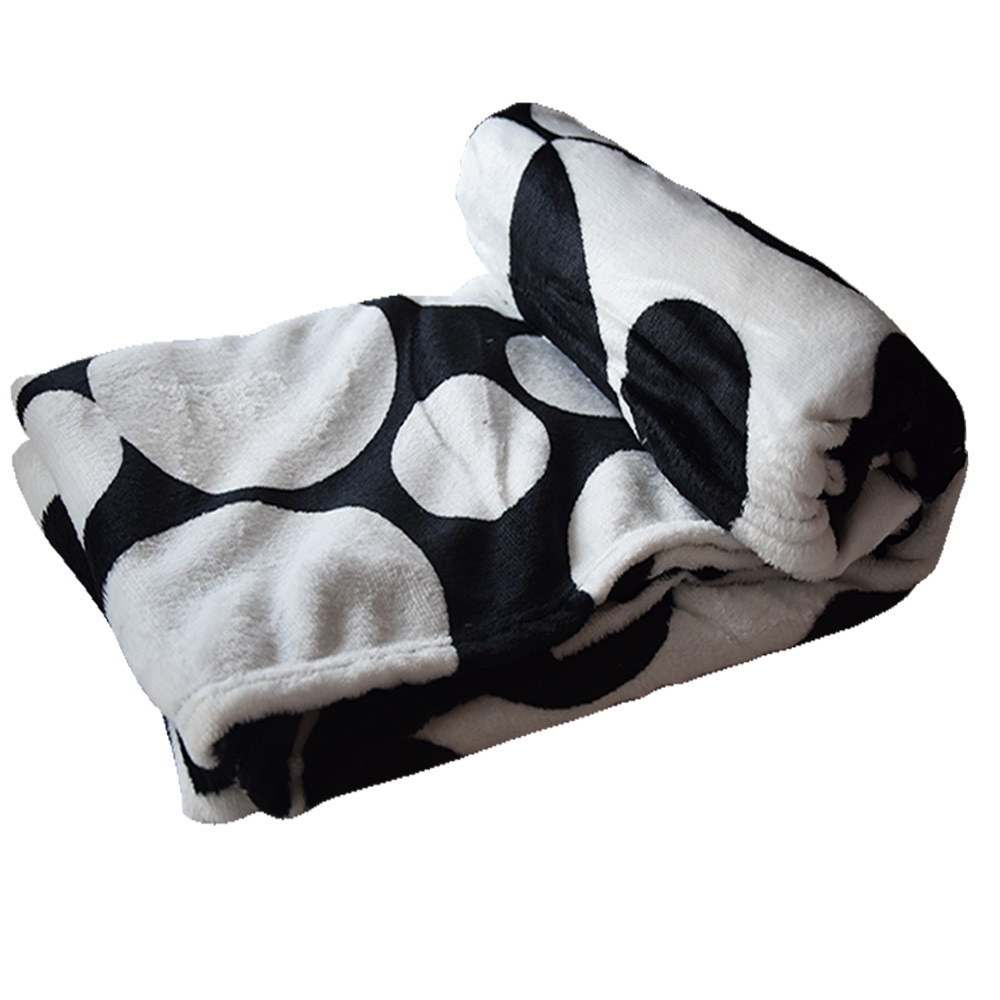Κουβέρτα Flannel Διπλή (200x220) TNS Super Soft Black & White 39-950-2141-2