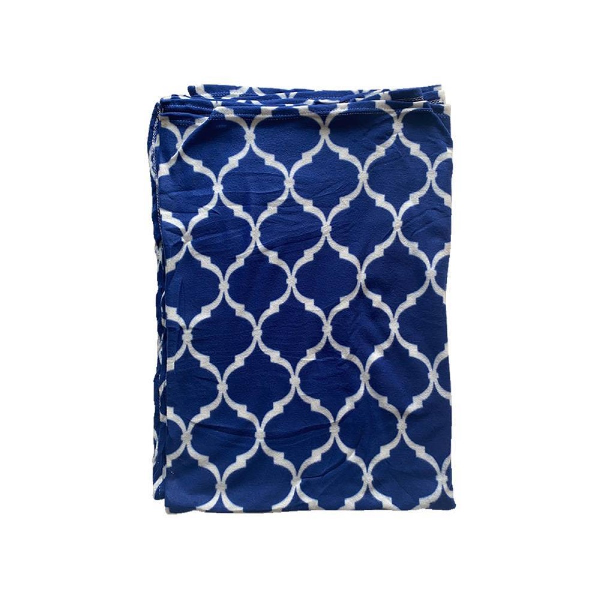 Κουβέρτα - Ριχτάρι Fleece 130x170cm μπλε χρώμα με λευκά σχέδια TNS 39-950-2072-3