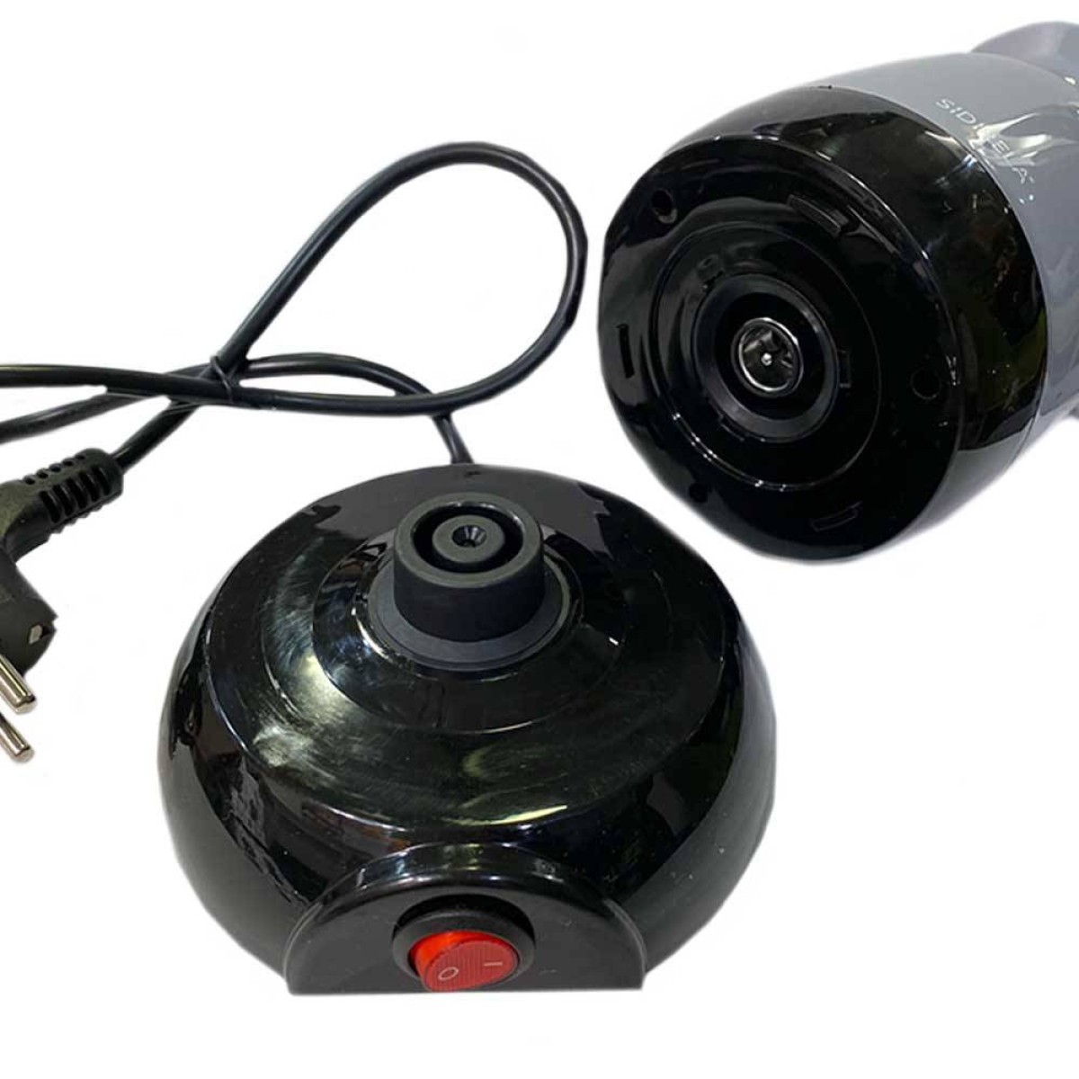 Ηλεκτρικό Μπρίκι 800W Πλαστικό Χωρητικότητας 500ml με αποσπώμενη βάση σε γκρι χρώμα Sidirela E-1189-1