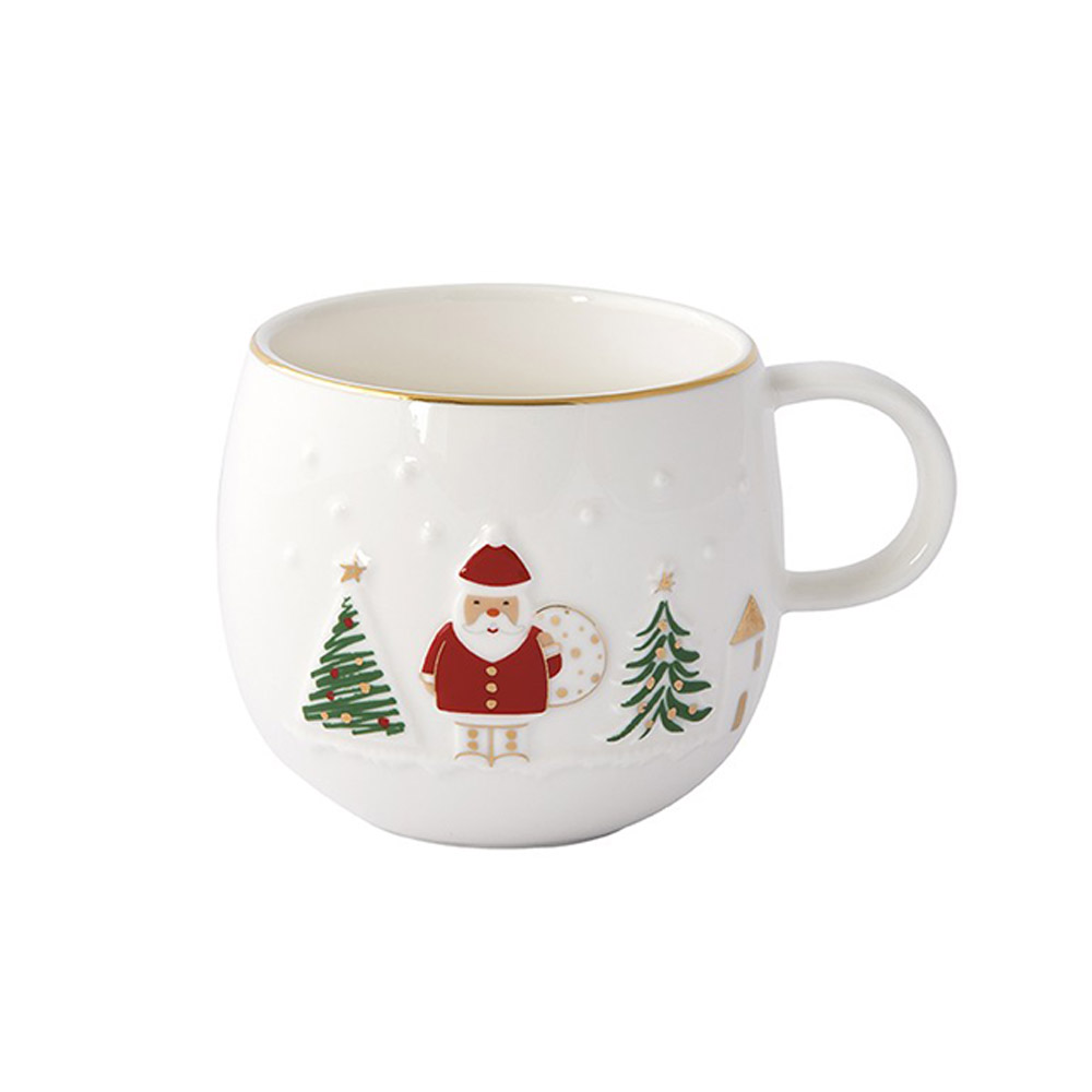 Χριστουγεννιάτικη Κούπα Πορσελάνης 400ml σε Κουτί - Marva Let It Snow