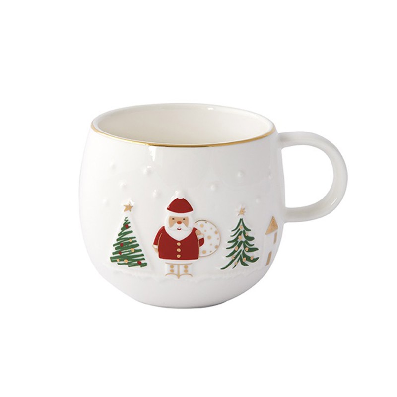 Χριστουγεννιάτικη Κούπα Πορσελάνης 400ml σε Κουτί - Marva Let It Snow