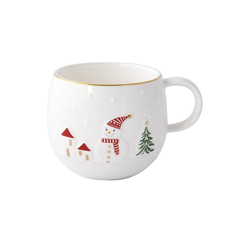 Χριστουγεννιάτικη Κούπα Πορσελάνης 400ml σε Κουτί - Marva Let It Snow