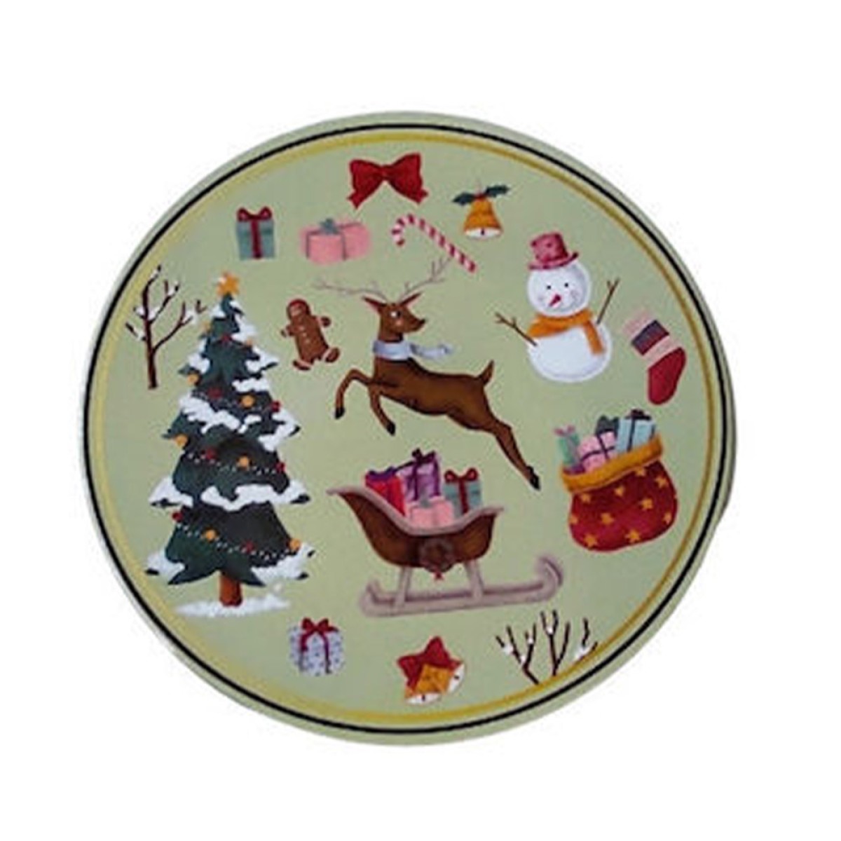 Χριστουγεννιάτικη Πιατέλα 40cm Μελαμίνης - Marva Xmas