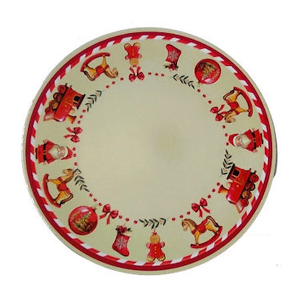 Χριστουγεννιάτικη Πιατέλα 40cm Μελαμίνης - Marva Xmas