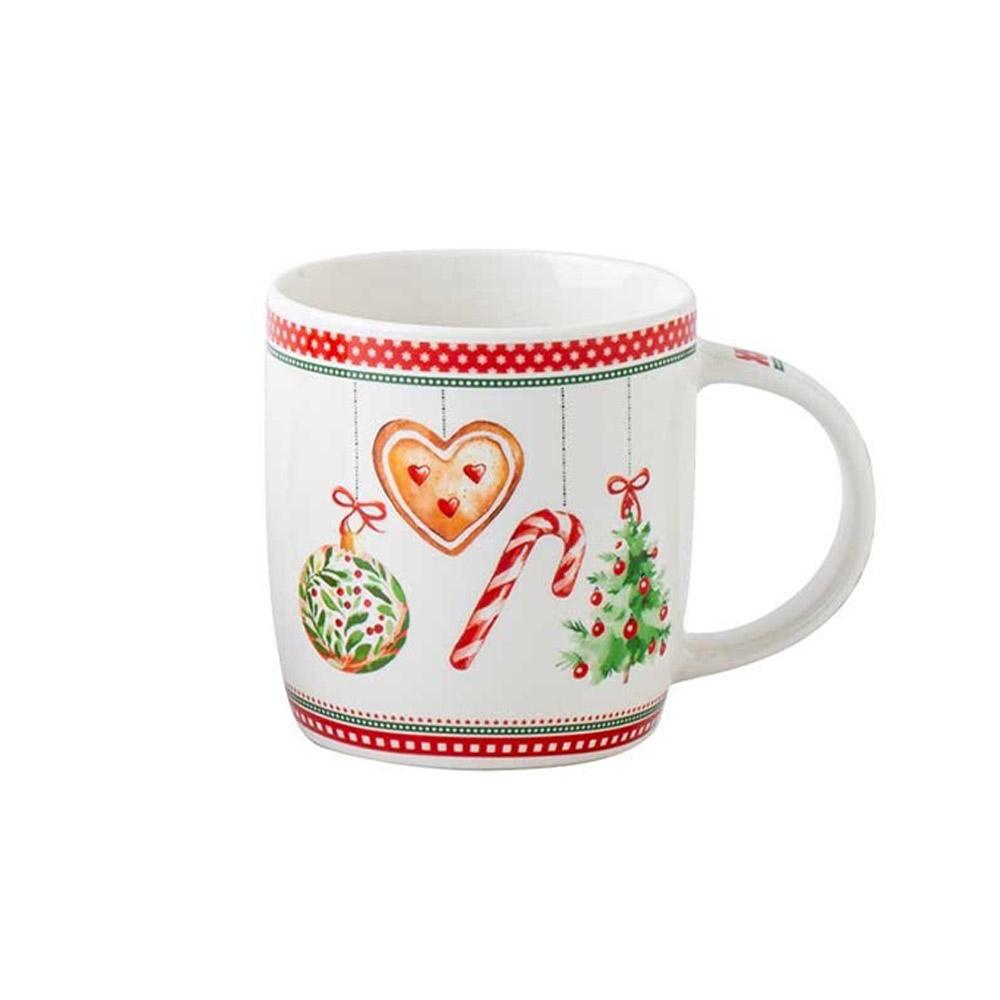 Χριστουγεννιάτικη Κούπα Πορσελάνης 350ml - Marva Ornaments Christmas