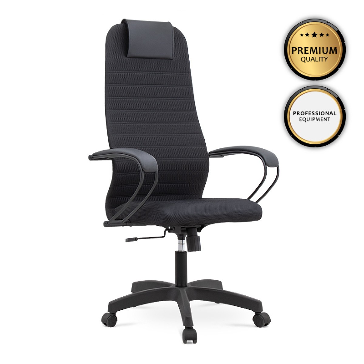 Καρέκλα γραφείου Darkness  με διπλό ύφασμα Mesh χρώμα μαύρο 66,5x70x123/133εκ.