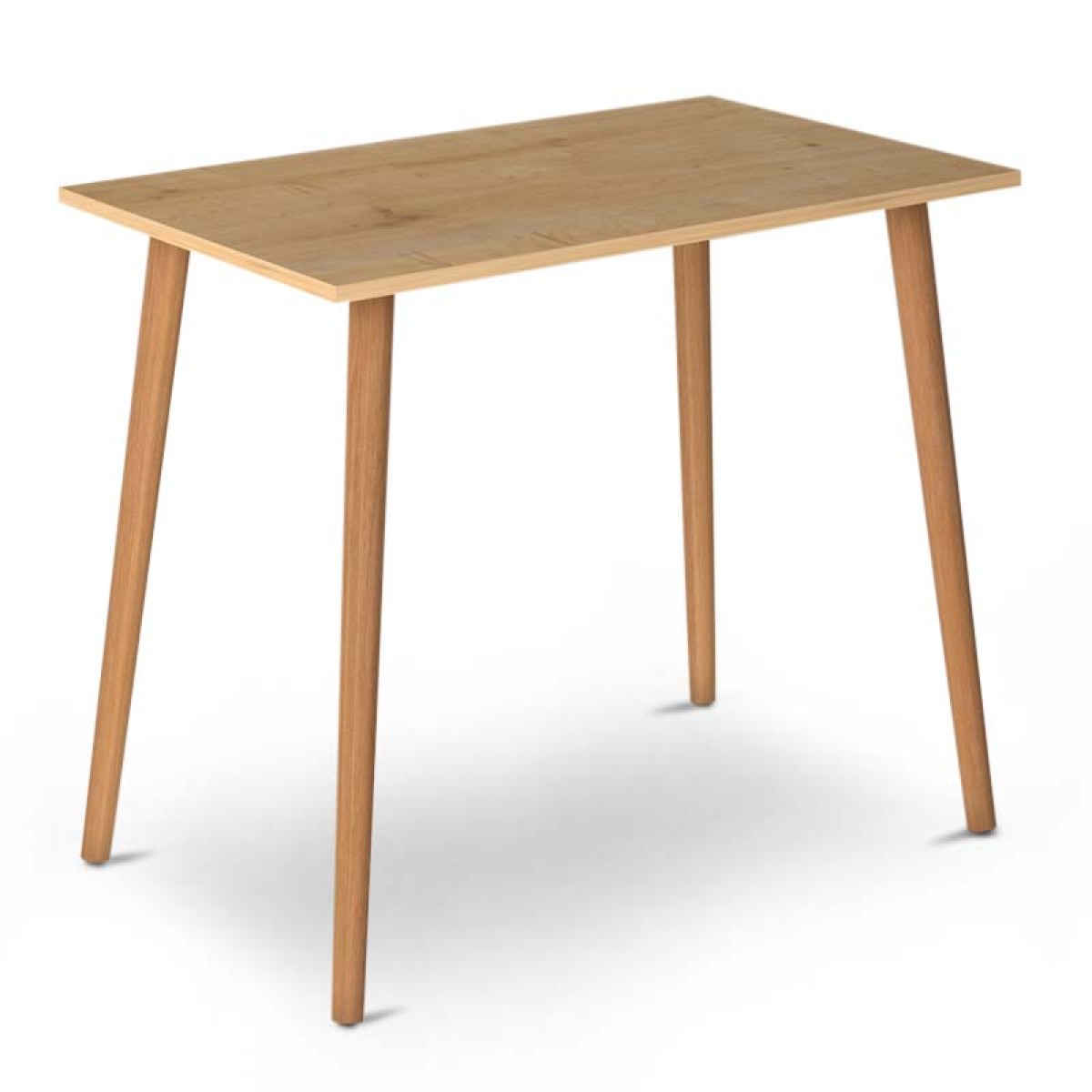 Τραπέζι Fiona  από μελαμίνη χρώμα oak 90x55x75εκ.