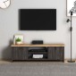 Έπιπλο τηλεόρασης Cube  μελαμίνης χρώμα pine - industrial grey 120x30x40εκ.