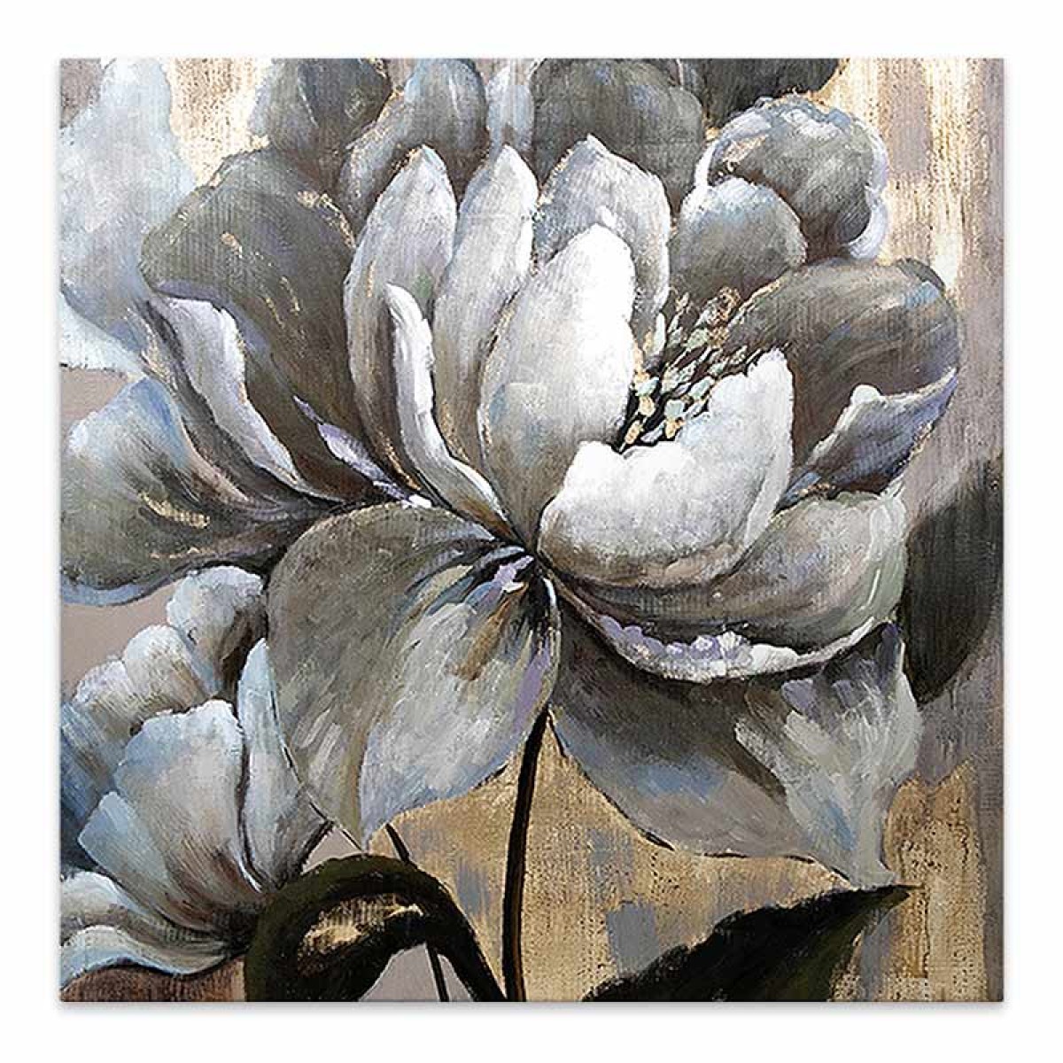 Πίνακας σε καμβά "White Magnolias"  ψηφιακής εκτύπωσης 50x50x3εκ.