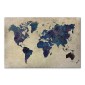 Πίνακας σε καμβά "World Map"  ψηφιακής εκτύπωσης 75x50x3εκ.