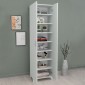 Ντουλάπα - Παπουτσοθήκη Lilly Megapap χρώμα λευκό 49x32x178εκ.