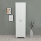 Ντουλάπα - Παπουτσοθήκη Lilly Megapap χρώμα λευκό 49x32x178εκ.