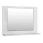Καθρέφτης μπάνιου Devlin  από μελαμίνη χρώμα λευκό 60x10x45εκ.