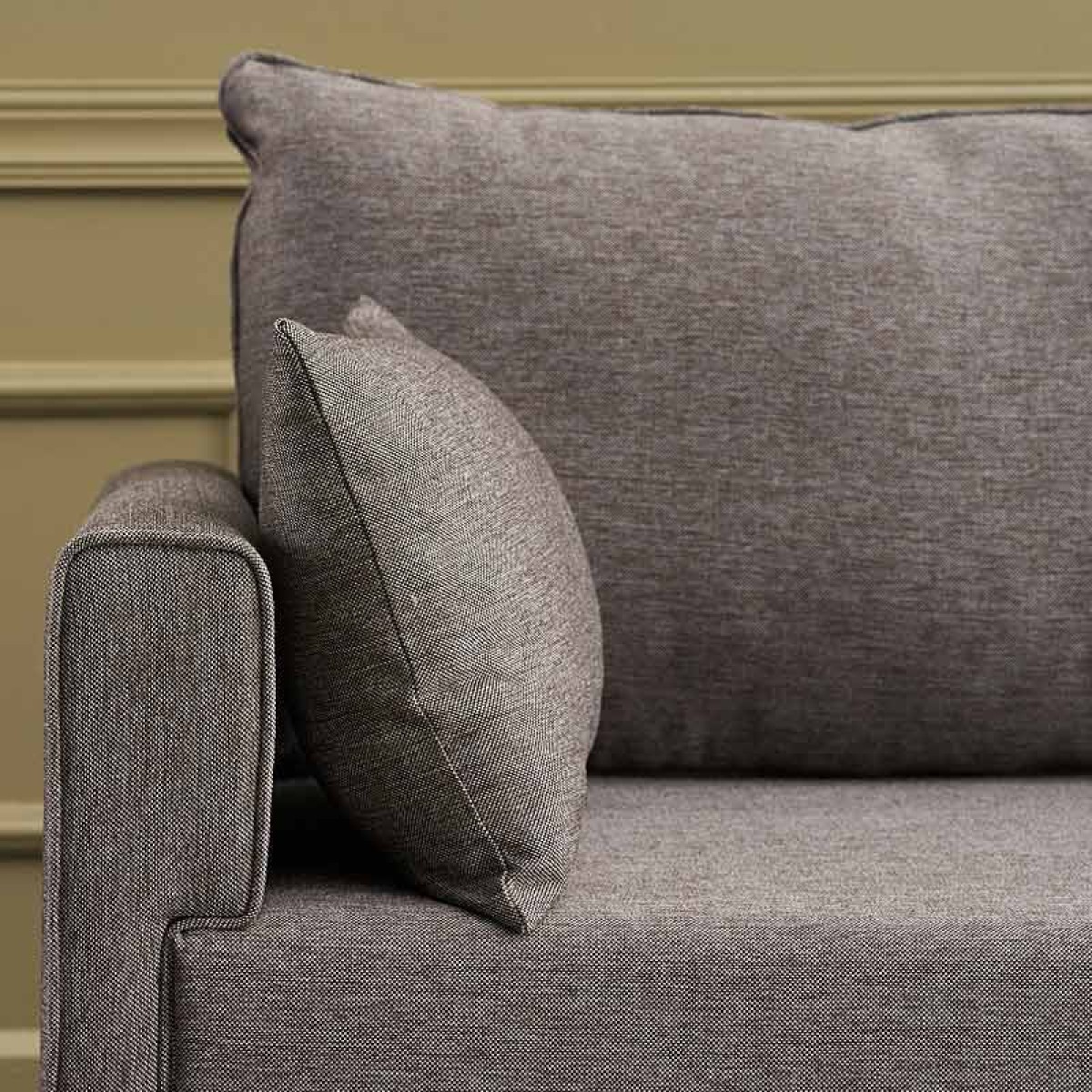 Καναπές Bella  διθέσιος υφασμάτινος χρώμα καφέ 177x81x85εκ.