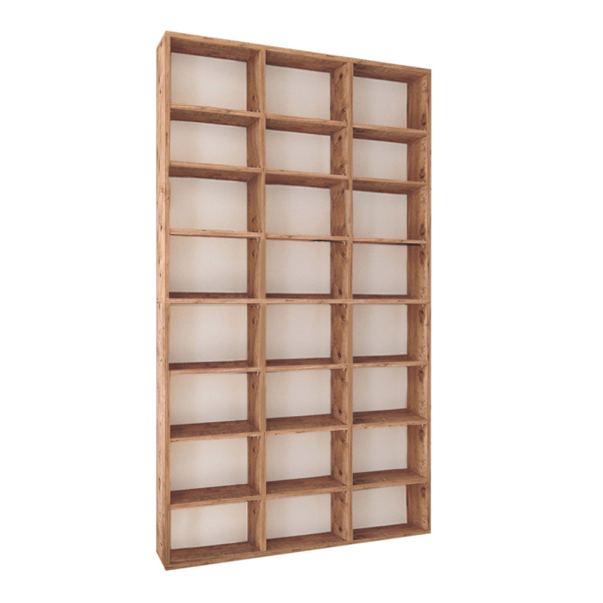 Βιβλιοθήκη μελαμίνης Fyodor  χρώμα pine oak 102x16x178εκ.