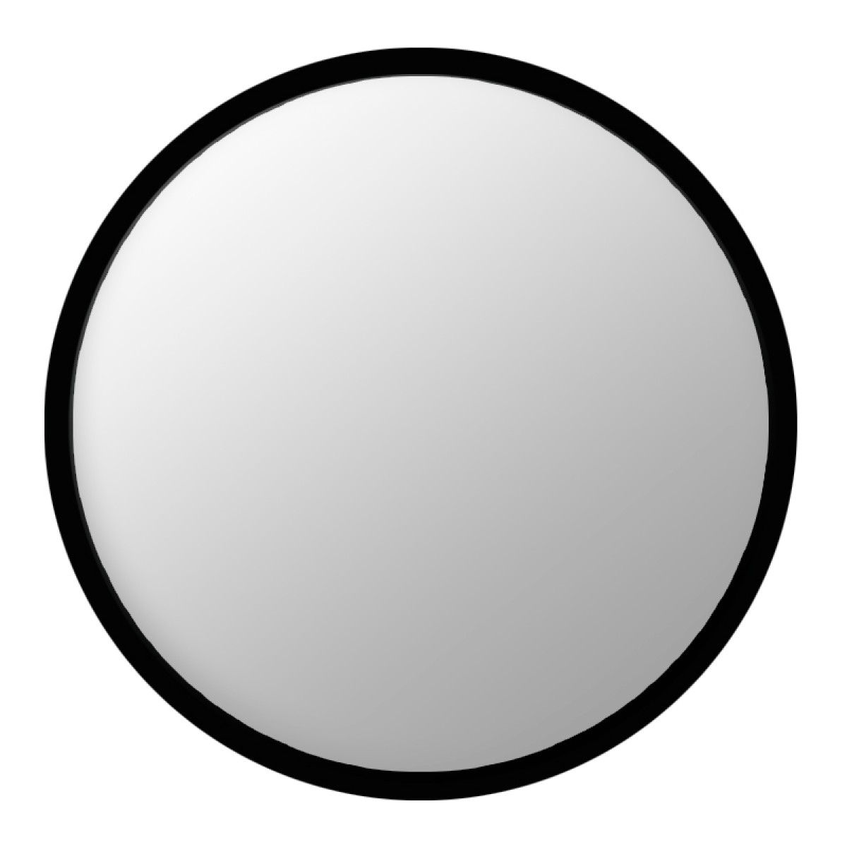 Καθρέπτης τοίχου Glob από μελαμίνη χρώμα μαύρο 59x2x59εκ.