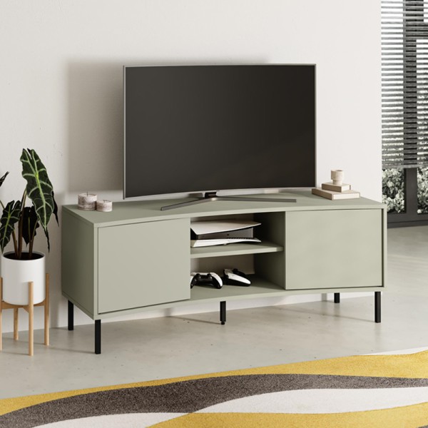 Έπιπλο τηλεόρασης Frem Megapap χρώμα ash green 150x40x55εκ.