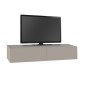 Έπιπλο τηλεόρασης επιτοίχιο Francy Megapap χρώμα sandstone 135x31,7x25εκ.