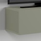Έπιπλο τηλεόρασης επιτοίχιο Francy Megapap χρώμα ash green 135x31,7x25εκ.
