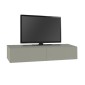 Έπιπλο τηλεόρασης επιτοίχιο Francy Megapap χρώμα ash green 135x31,7x25εκ.