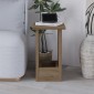 Τραπεζάκι βοηθητικό Tasos Megapap χρώμα sepet oak 30x30x50,3εκ.
