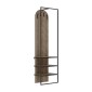 Έπιπλο εισόδου Archy Megapap χρώμα ανοιχτό καρυδί 53x31,7x180εκ.