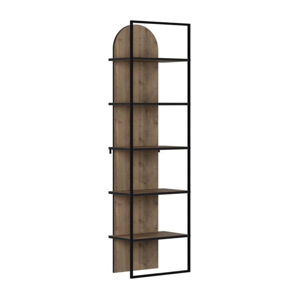 Βιβλιοθήκη Archy Megapap χρώμα ανοιχτό καρυδί 53x31,7x180εκ.
