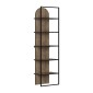 Βιβλιοθήκη Archy Megapap χρώμα ανοιχτό καρυδί 53x31,7x180εκ.