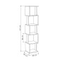 Βιβλιοθήκη Piri Megapap χρώμα sandstone 35x30x161εκ.