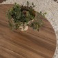 Τραπεζάκι σαλονιού σετ 2 τμχ Moira Megapap χρώμα καρυδί Ø90x41εκ.
