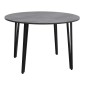 Τραπέζι Zeno Megapap χρώμα σκούρο γκρι σκυροδέματος Ø110x73,5εκ.