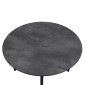 Τραπέζι Zeno Megapap χρώμα σκούρο γκρι σκυροδέματος Ø110x73,5εκ.
