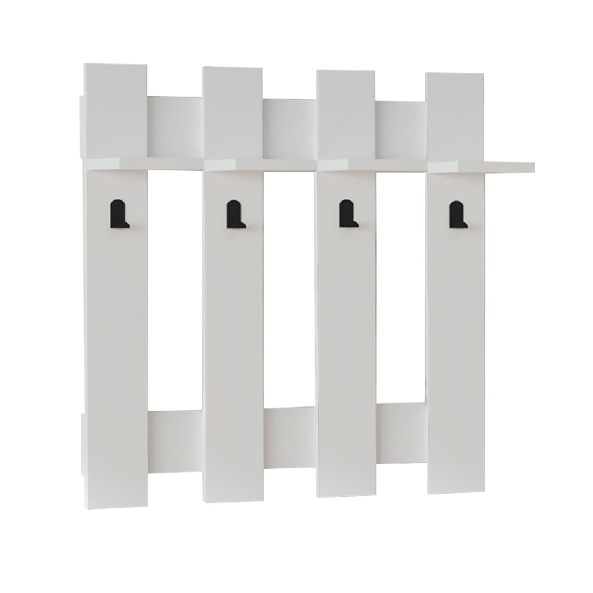 Κρεμάστρα τοίχου Carina Megapap χρώμα λευκό 70x18x70εκ.