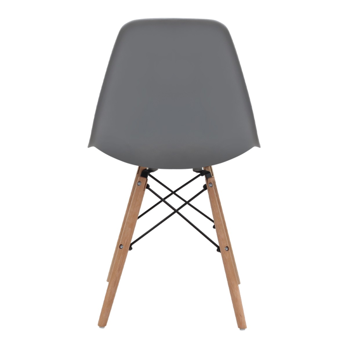 Καρέκλα τραπεζαρίας Nova Megapap PP γκρι - ξύλινο φυσικό πόδι 46x51x80εκ.