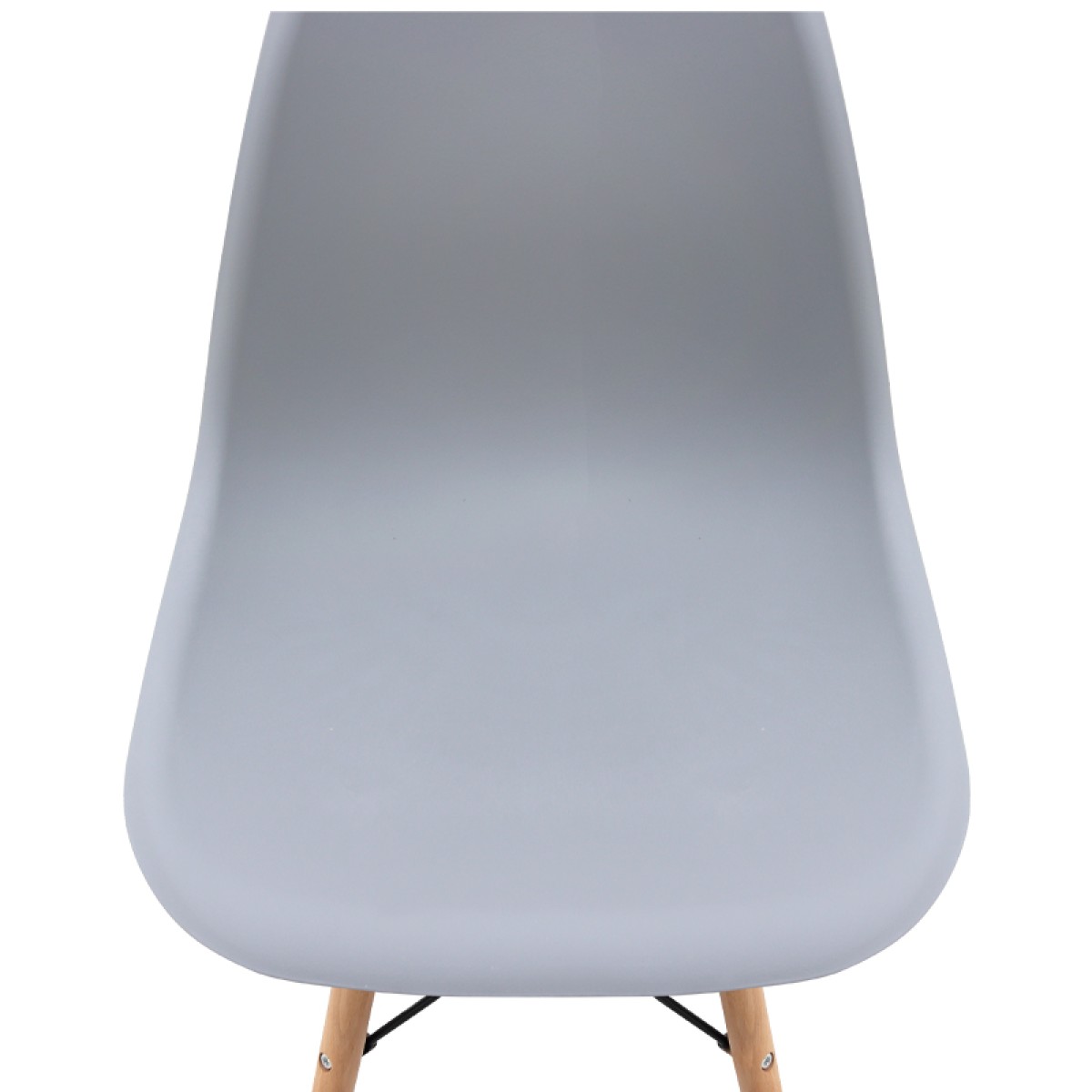 Καρέκλα τραπεζαρίας Nova Megapap PP γκρι - ξύλινο φυσικό πόδι 46x51x80εκ.