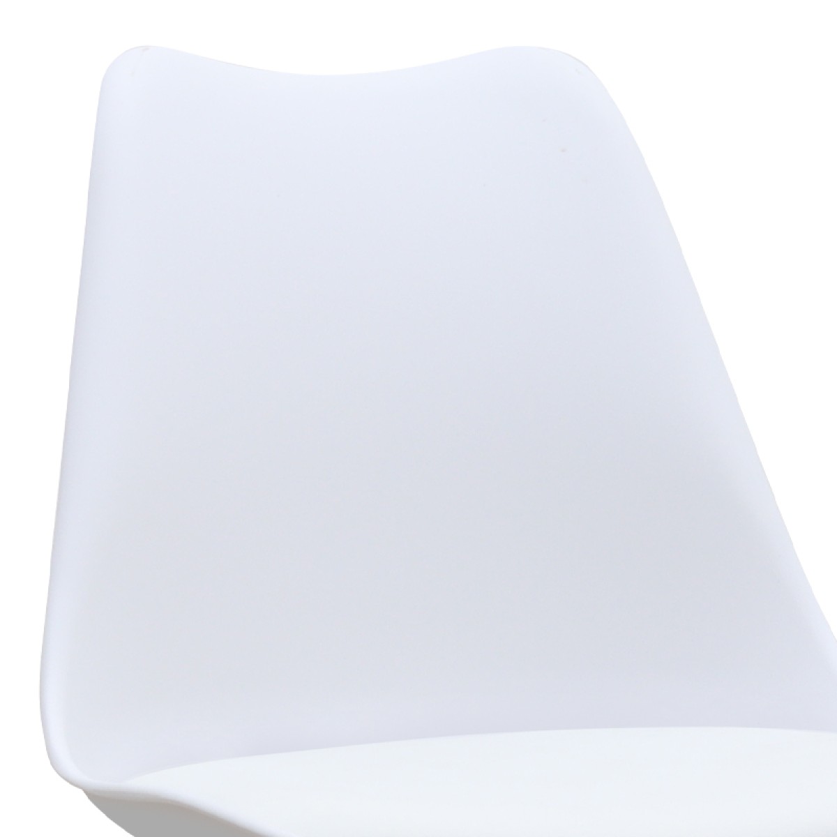 Καρέκλα τραπεζαρίας Viva Megapap PP - PU λευκό - ξύλινο λευκό πόδι 48,5x54x80εκ.