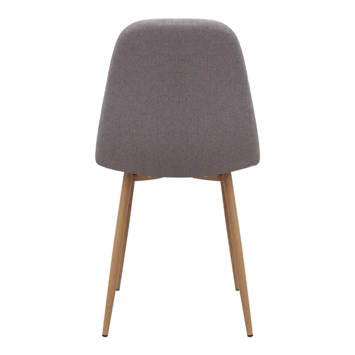 Καρέκλα τραπεζαρίας Iris Megapap ανοιχτό μπεζ ύφασμα - μεταλλικό φυσικό πόδι 43x50x85εκ.