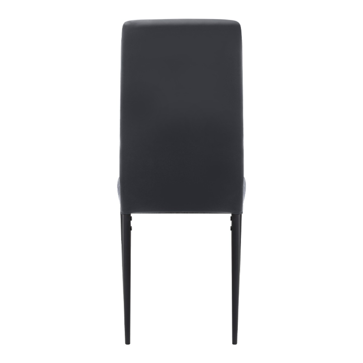 Καρέκλα τραπεζαρίας Rosa Megapap μαύρο PU - μεταλλικό μαύρο πόδι 40x52x96εκ.