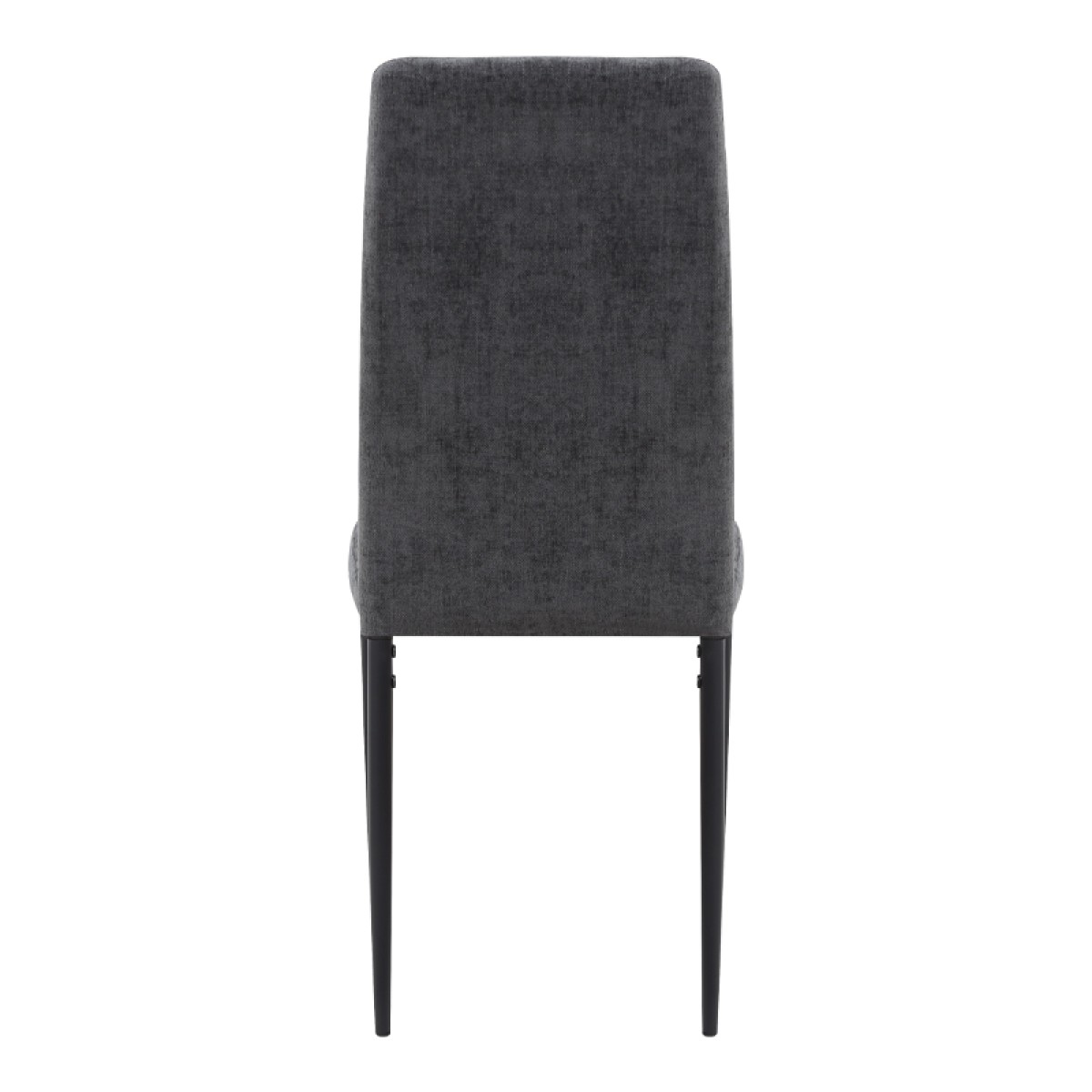 Καρέκλα τραπεζαρίας Rosa Megapap γκρι ύφασμα - μεταλλικό μαύρο πόδι 41x51x96εκ.