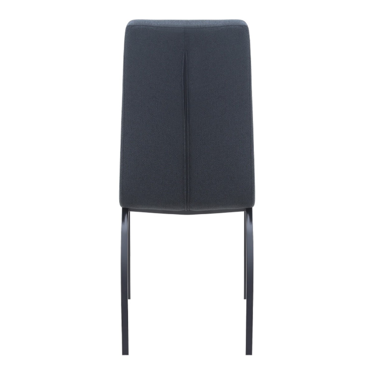 Καρέκλα τραπεζαρίας Fina Megapap ανθρακί ύφασμα - μεταλλικό μαύρο πόδι 43x58x95εκ.