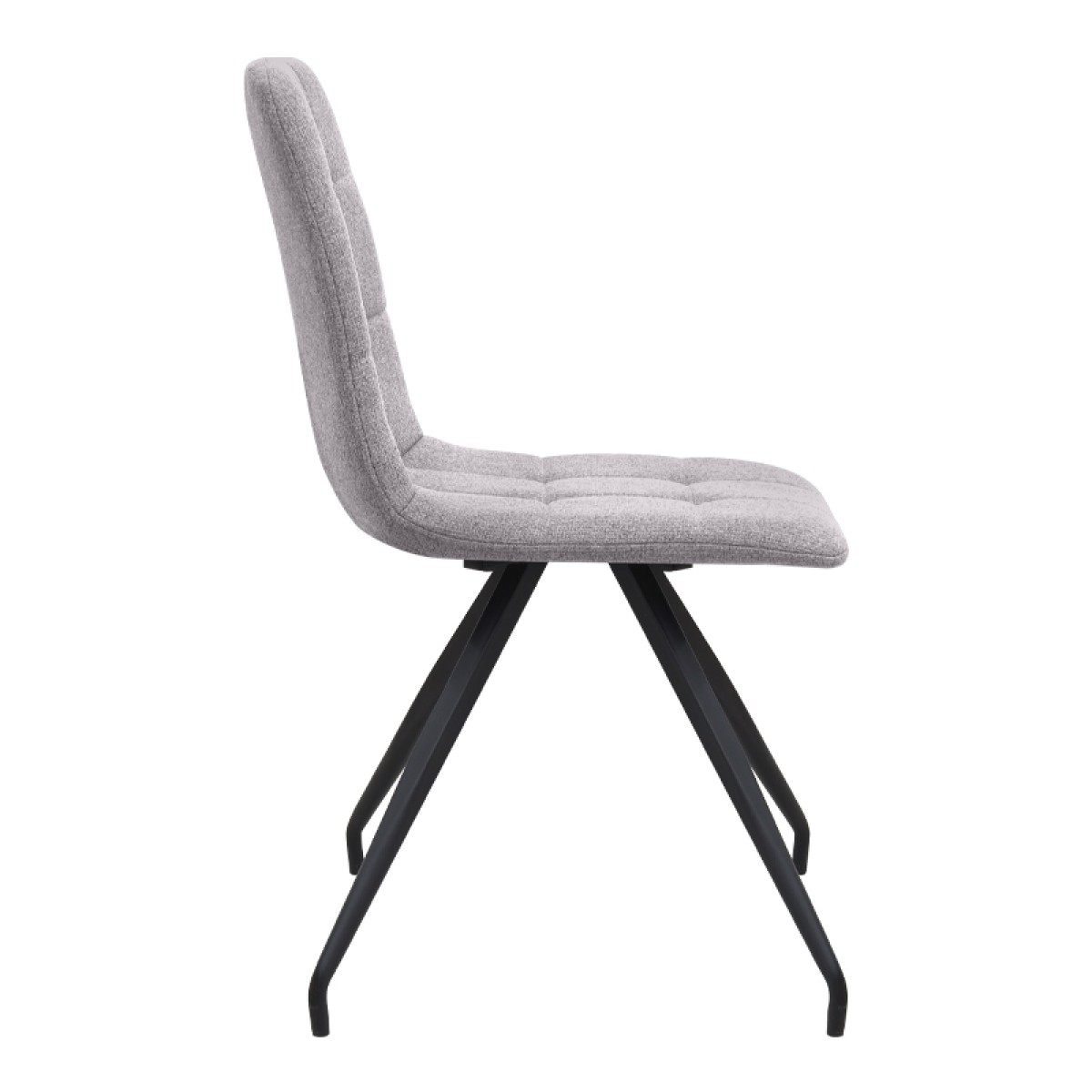 Καρέκλα τραπεζαρίας Bianca Megapap ανοιχτό μπεζ ύφασμα - μεταλλικό μαύρο πόδι 43x56x84εκ.