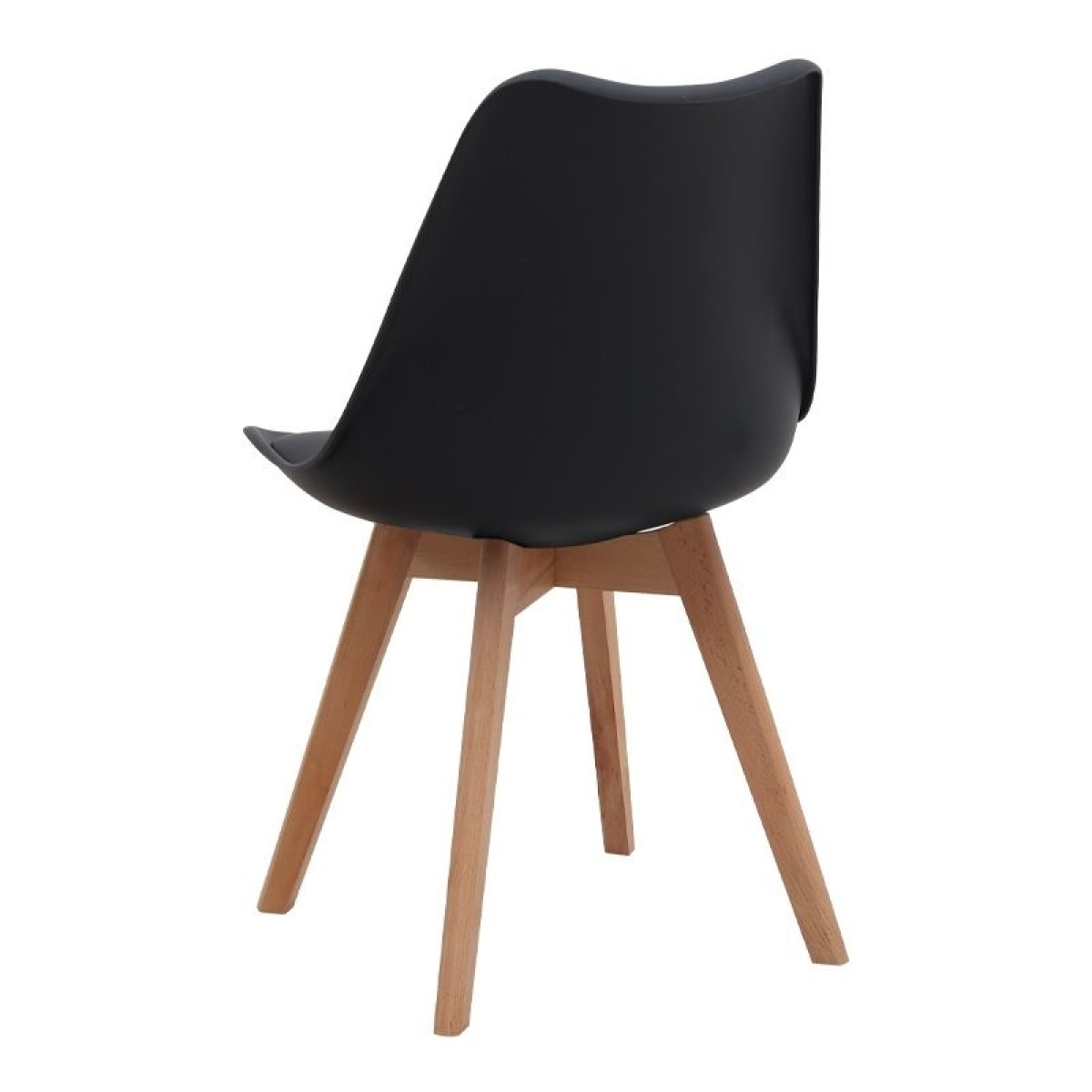 Σετ τραπεζαρία 5τμχ Rubes - Viva Megapap χρώμα φυσικό οξιάς - μαύρο Ø100x78εκ.