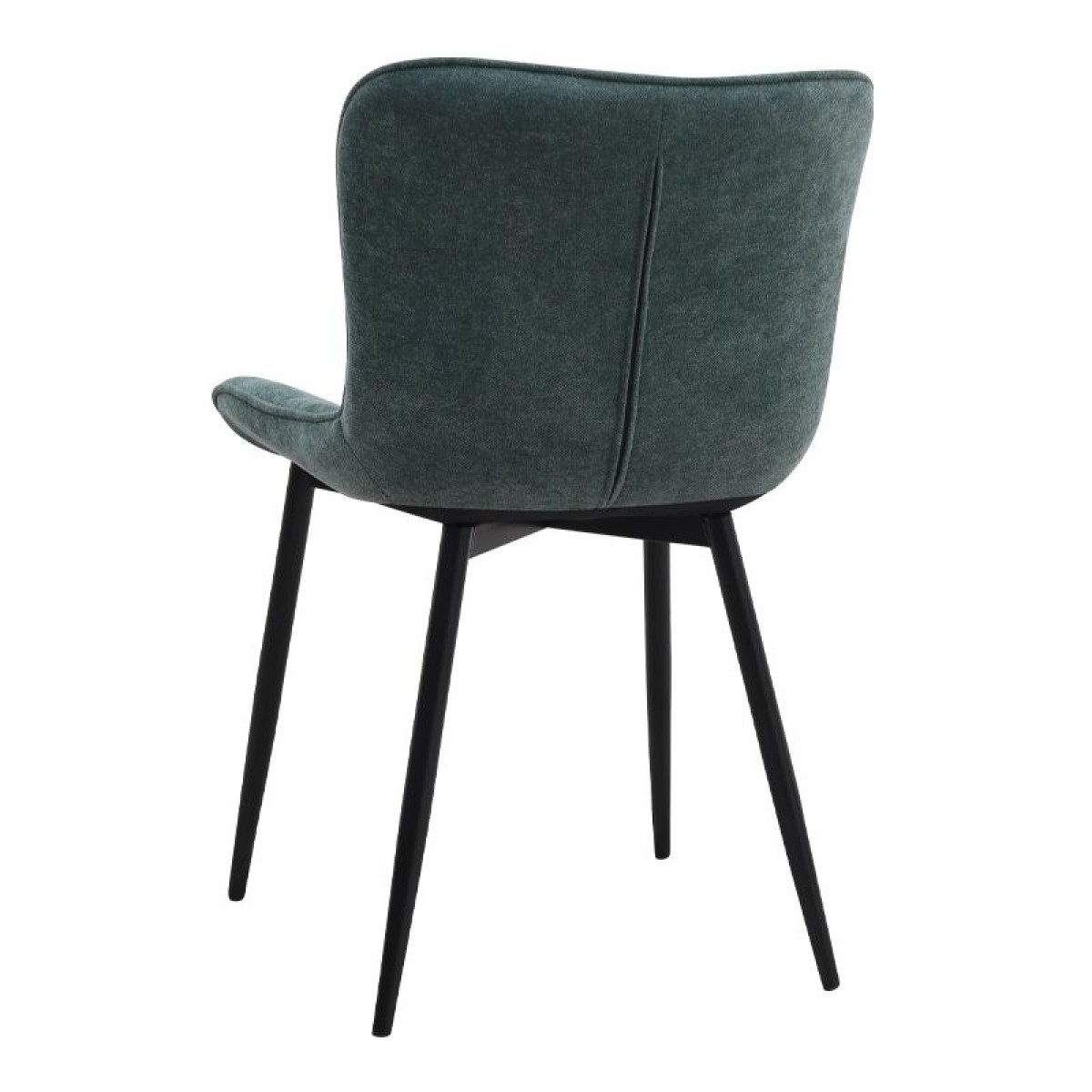 Σετ τραπεζαρία 5τμχ Bohema - Chiara Megapap χρώμα μαύρο/sepet oak - πράσινο Ø90x77,7εκ.